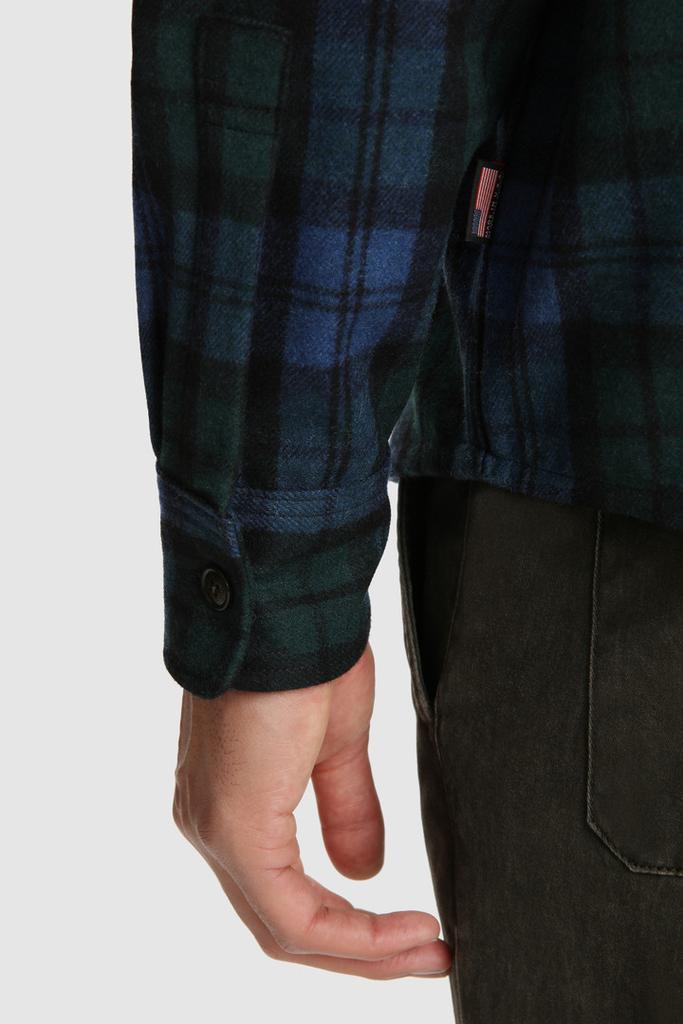 Wool Blend Oxbow Flannel Overshirt - Made in USA商品第6张图片规格展示