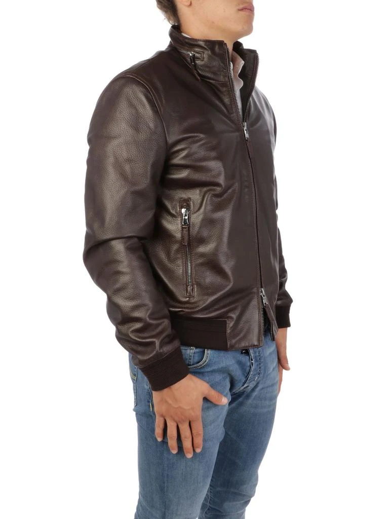 商品THE JACK LEATHERS|The Jack Leathers Men&#39;s  Brown Leather Outerwear Jacket,价格¥4201,第2张图片详细描述