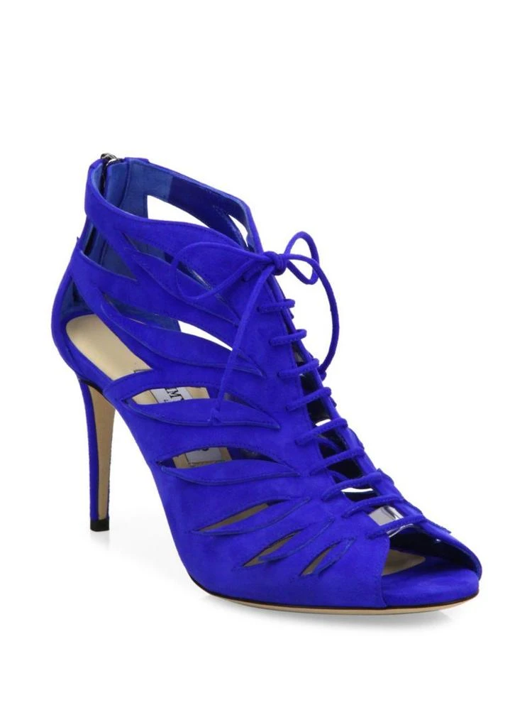 商品Jimmy Choo|Keena Cutout Suede Lace-Up Sandals,价格¥2983,第1张图片