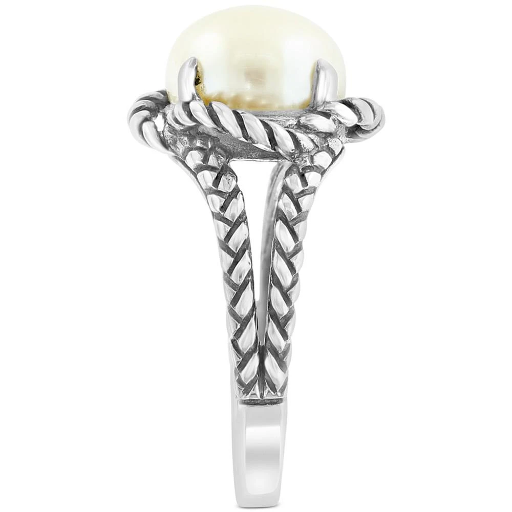 商品Effy|EFFY® Freshwater Pearl (9mm) Rope-Style Ring in Sterling Silver,价格¥669,第4张图片详细描述