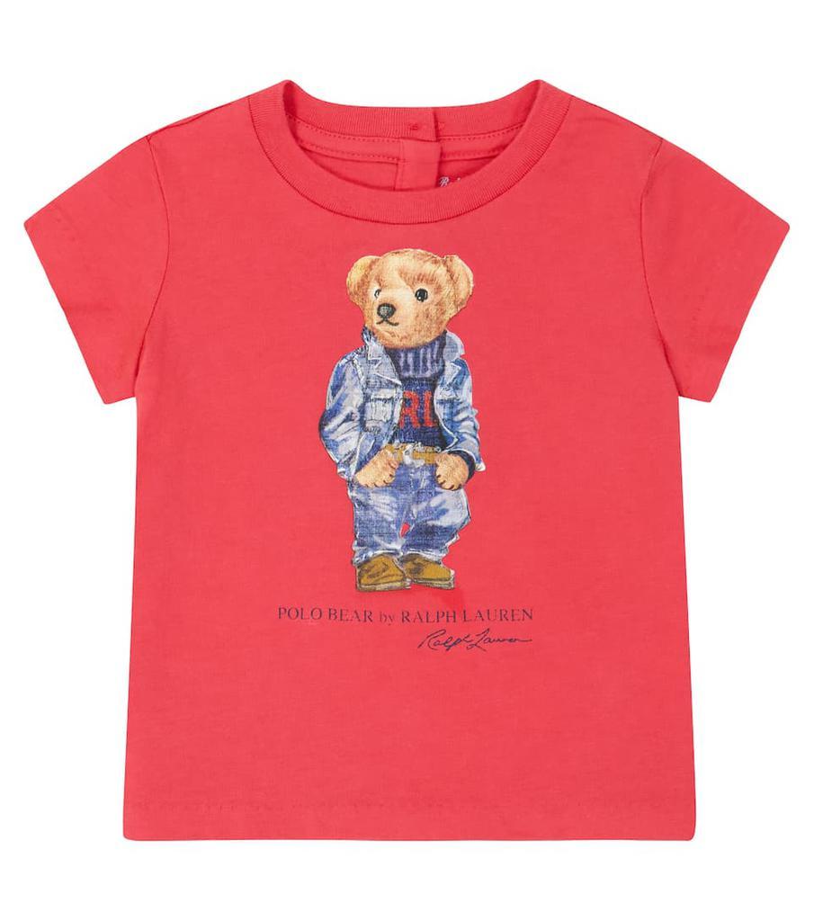 商品Ralph Lauren|Baby Polo Bear cotton T-shirt,价格¥205,第1张图片
