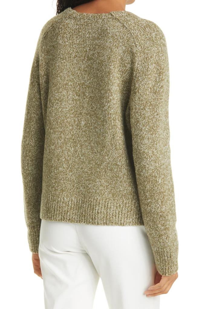 V-Neck Wool & Silk Blend Sweater商品第2张图片规格展示