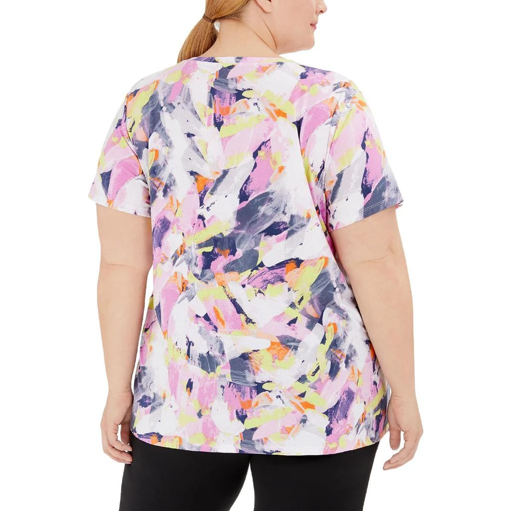 商品Calvin Klein|Calvin Klein Performance Womens Plus Fitness Workout T-Shirt,价格¥46,第2张图片详细描述