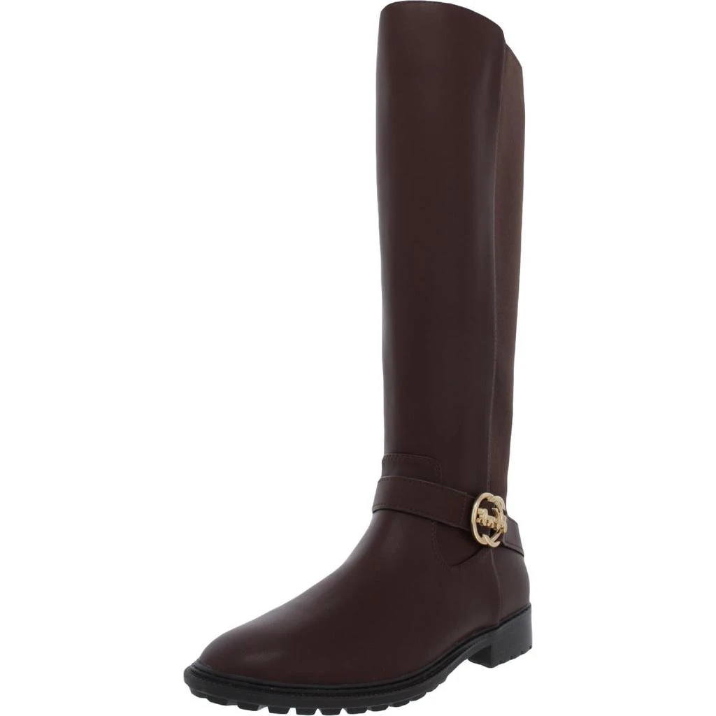 商品Coach|Coach Womens Farrah Leather II Faux Leather Side Zipper Knee-High Boots,价格¥716,第1张图片