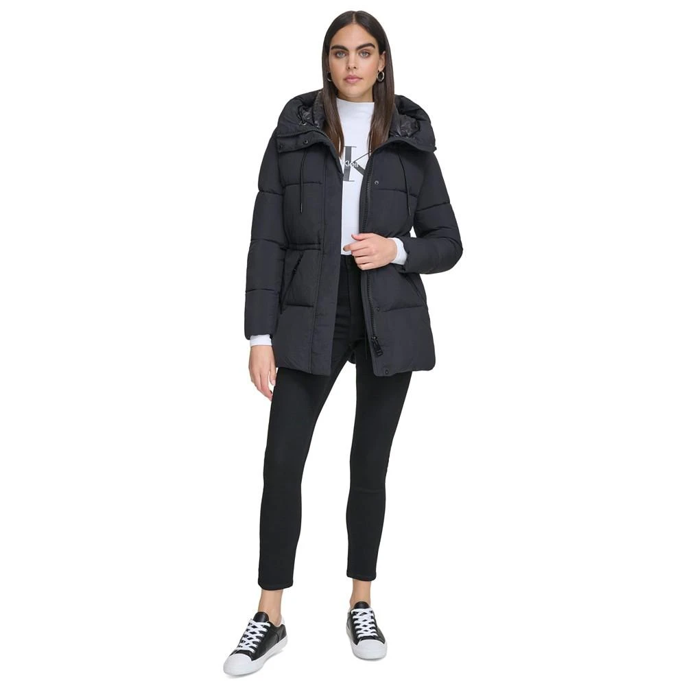 商品Calvin Klein|Women's Hooded Anorak Puffer Coat,价格¥774,第5张图片详细描述