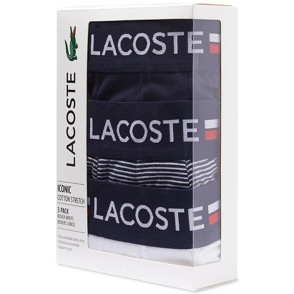 商品Lacoste|Men's Stretch Cotton Boxer Brief Set, 3-Piece,价格¥311,第2张图片详细描述