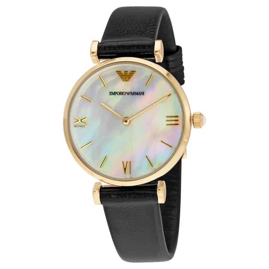 商品Emporio Armani|Emporio Armani Classic Mother of Pearl Dial Ladies Watch AR1910,价格¥727,第1张图片