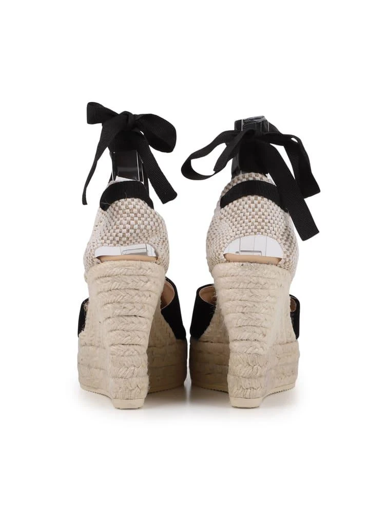 商品Manebi|Manebi High-heel Espadrilles In Suede And Rope,价格¥892,第3张图片详细描述