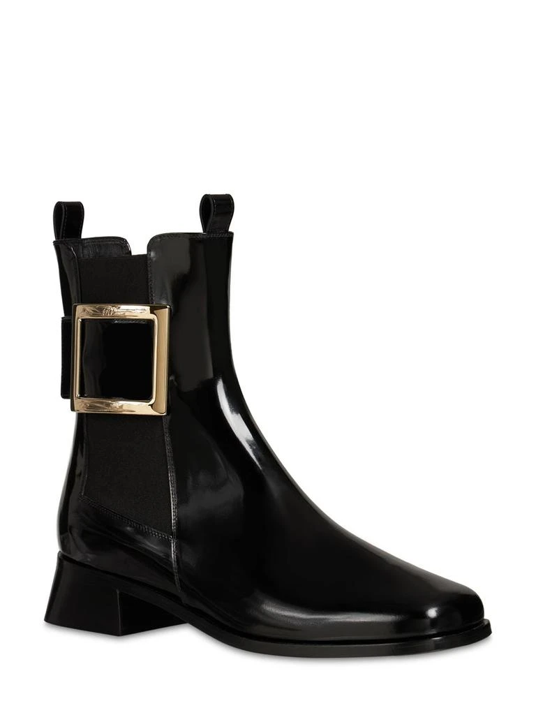 商品Roger Vivier|35mm Tres Vivier Leather Ankle Boots,价格¥10690,第3张图片详细描述
