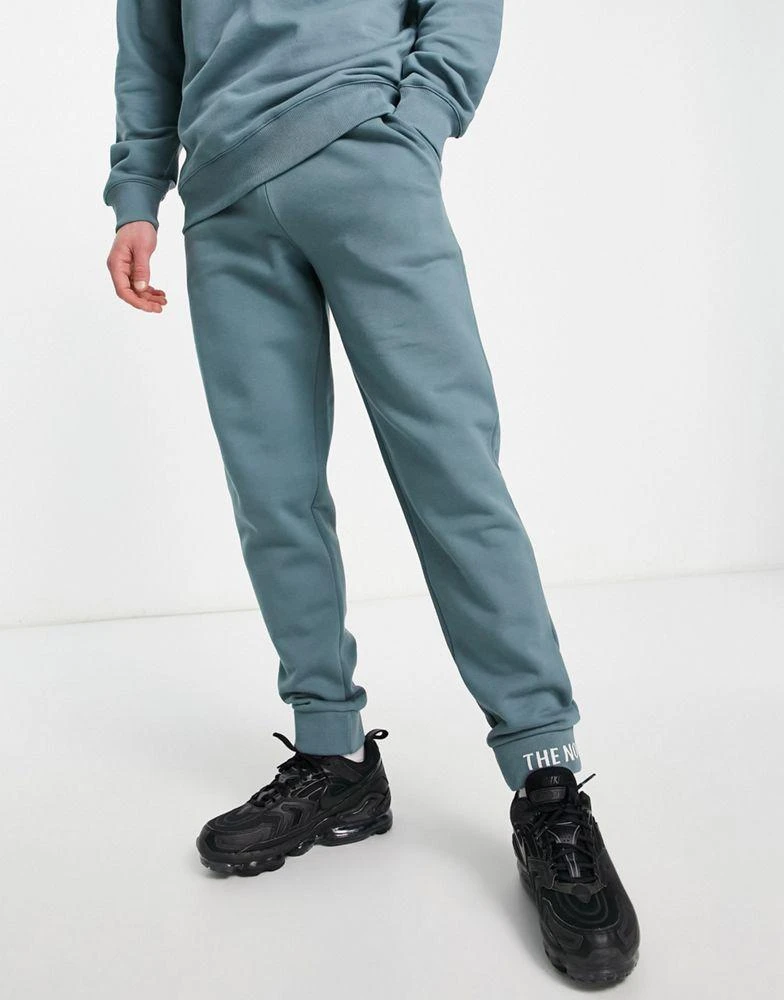 商品The North Face|The North Face Zumu fleece joggers in blue,价格¥369,第1张图片