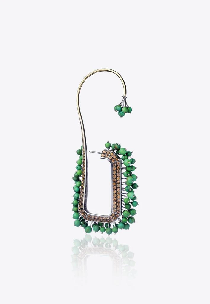 商品EÉRA|Special Order - Medusa Single Earring in 18K Yellow Gold with Pearls,价格¥104559,第1张图片
