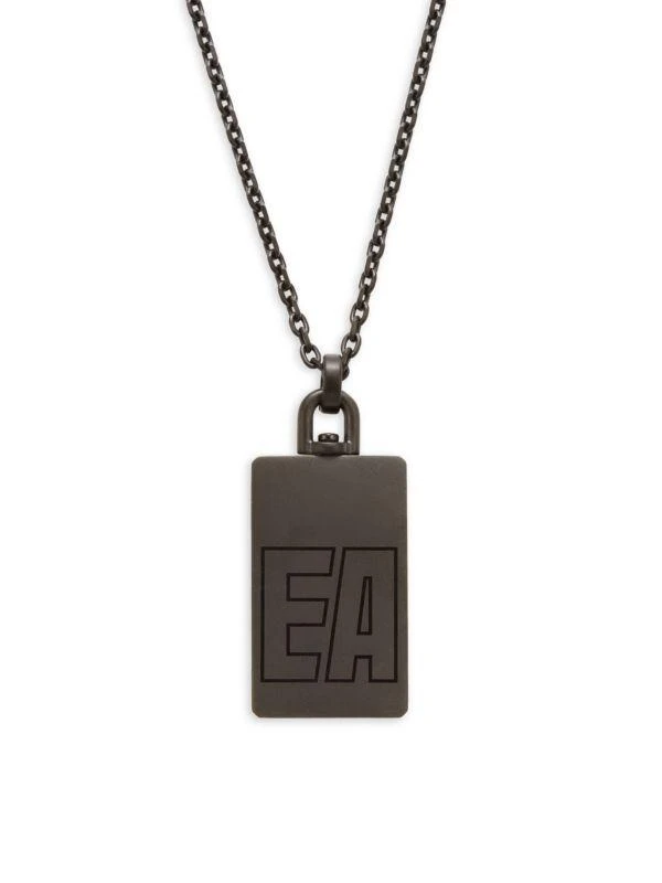 商品Emporio Armani|Logo Reversible Stainless Steel Dog Tag Necklace,价格¥375,第1张图片