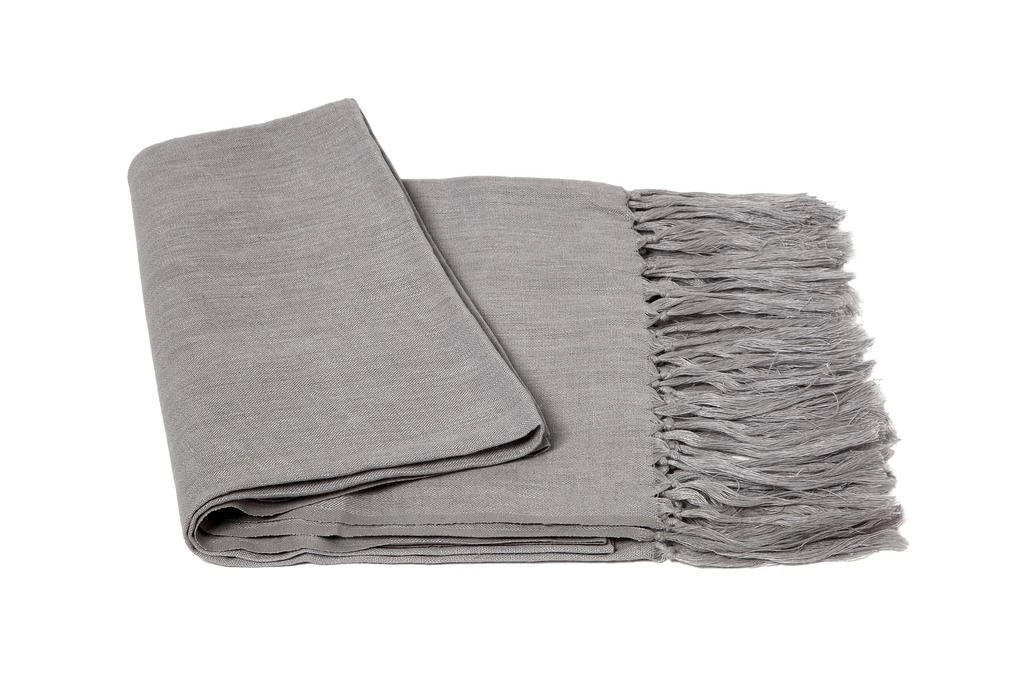 商品a & R Cashmere|100% Linen Solid Throw,价格¥550,第1张图片