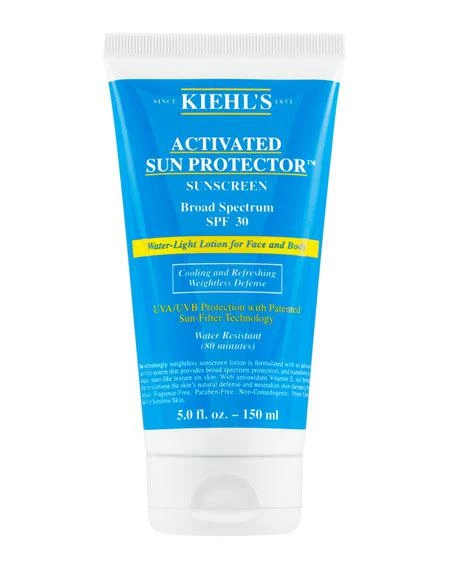 商品Kiehl's|5 oz. Activated Sun Protector Water-Light Lotion for Face & Body Broad Spectrum SPF 30,价格¥248,第2张图片详细描述