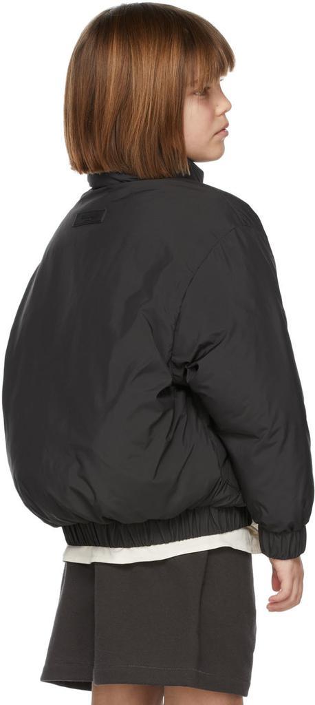 商品Essentials|Kids Black Puffer Jacket,价格¥558,第6张图片详细描述