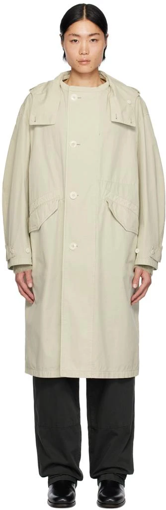 商品Lemaire|Green Hooded Coat,价格¥5849,第1张图片