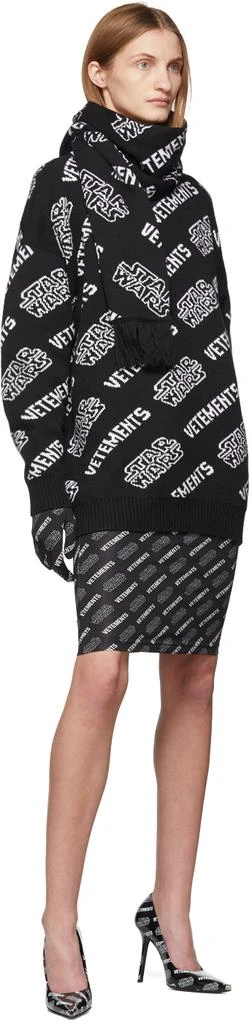 商品Vetements|Black & White STAR WARS Edition All Over Logo Sweater,价格¥4203,第5张图片详细描述