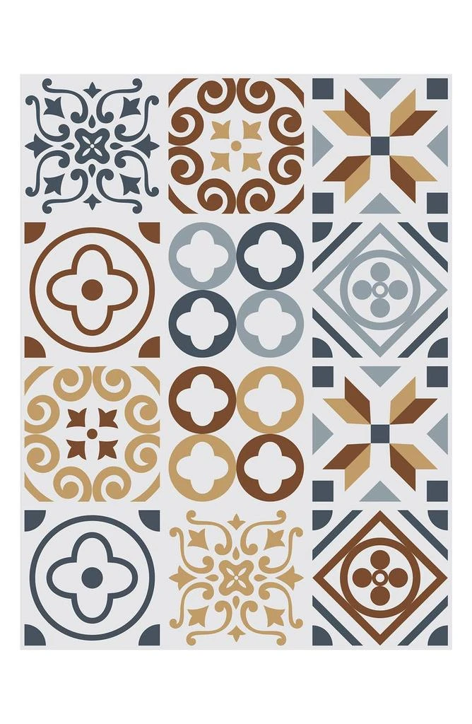 商品WALPLUS|Azulejo 96-Piece Tile Sticker Set,价格¥290,第1张图片