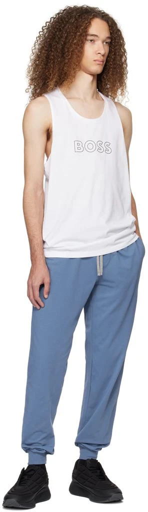 商品Hugo Boss|Blue Embroidered Sweatpants,价格¥516,第4张图片详细描述