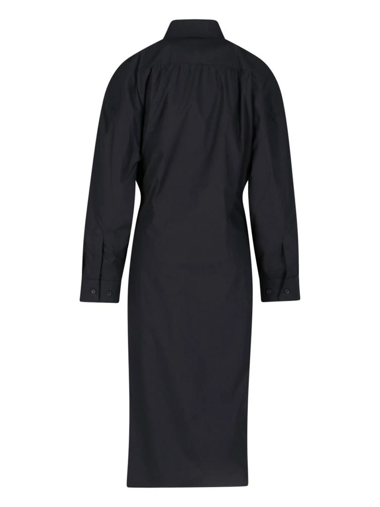 商品Lemaire|Lemaire Ruched Long-Sleeved Midi Dress,价格¥2269,第2张图片详细描述