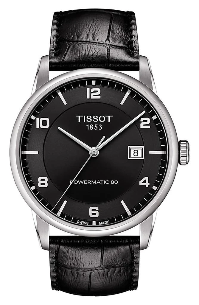 商品Tissot|Luxury GTS Automatic Leather Strap Watch, 41mm,价格¥3374,第1张图片