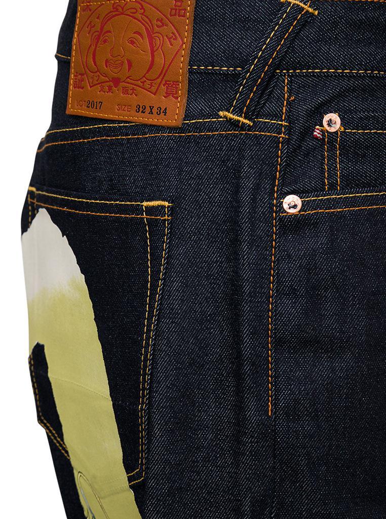 商品Evisu|Blue Denim Jeans with Multicolor Back Print,价格¥3798,第5张图片详细描述
