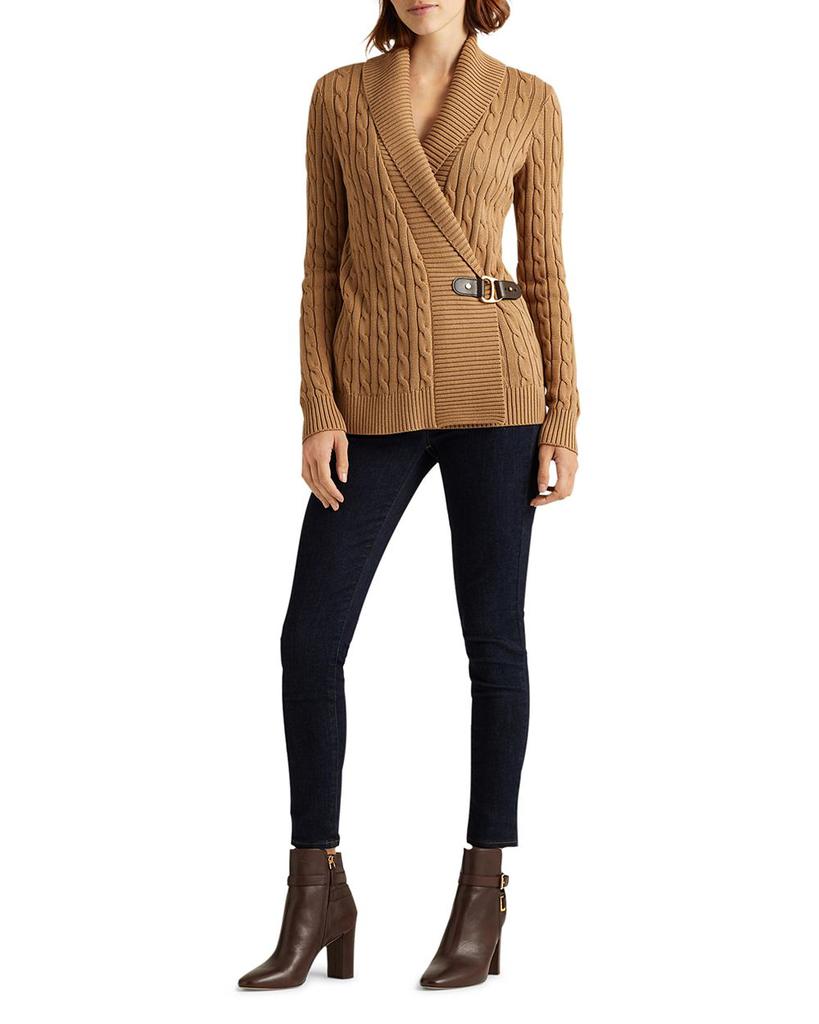 Cable Knit Buckled Sweater商品第4张图片规格展示