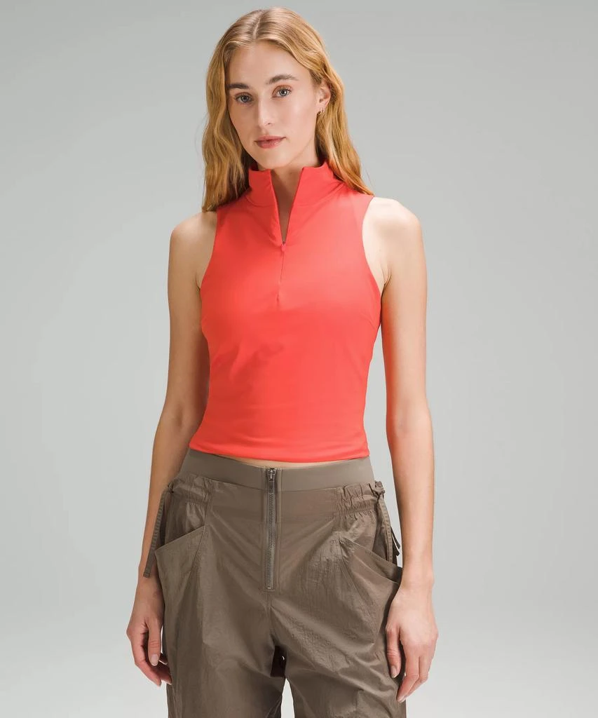 商品Lululemon|Tight-Fit Lined Half-Zip Tank Top,价格¥496,第4张图片详细描述