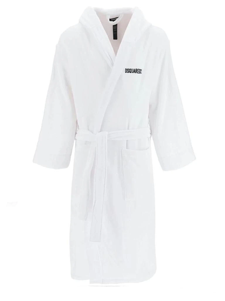 商品DSQUARED2|DSQUARED2 BATHROBE WITH LOGO UNISEX,价格¥2578,第1张图片
