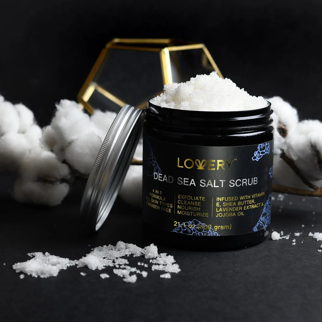 商品Lovery|Dead Sea Salt Scrub - Handmade Exfoliating Salt Scrub - 600 Grams,价格¥278,第2张图片详细描述