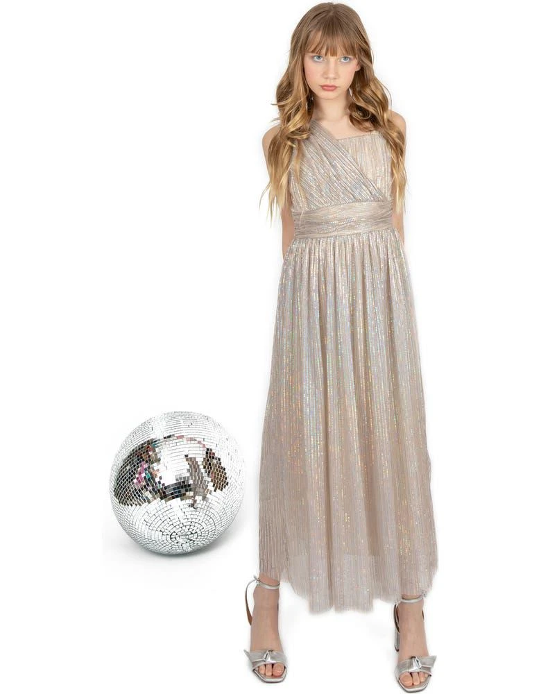 商品LOVE, NICKIE LEW|Kids' Zia Foil Dot Party Dress,价格¥368,第4张图片详细描述