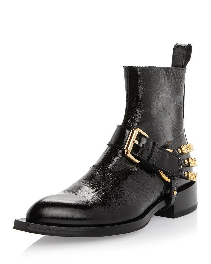 商品Moschino|Women's Logo Harness Ankle Boots,价格¥7438,第1张图片