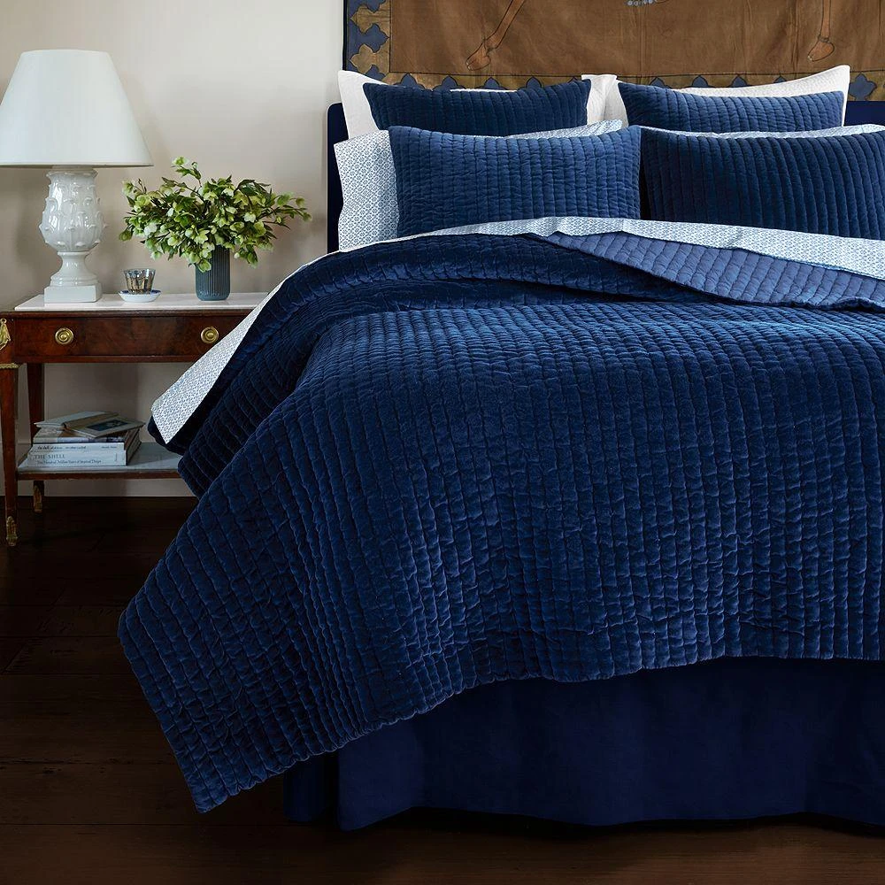 Velvet Quilted Coverlet, King 商品