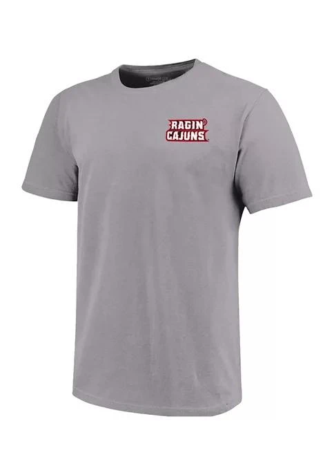 商品Image One|One Ncaa Louisiana Lafayette Ragin Cajuns Short Sleeve Helmet Arch Graphic T Shirt,价格¥179,第2张图片详细描述