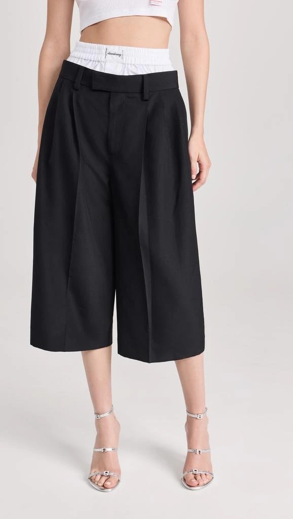 商品Alexander Wang|Tailored Culottes with Exposed Boxer,价格¥1473,第1张图片