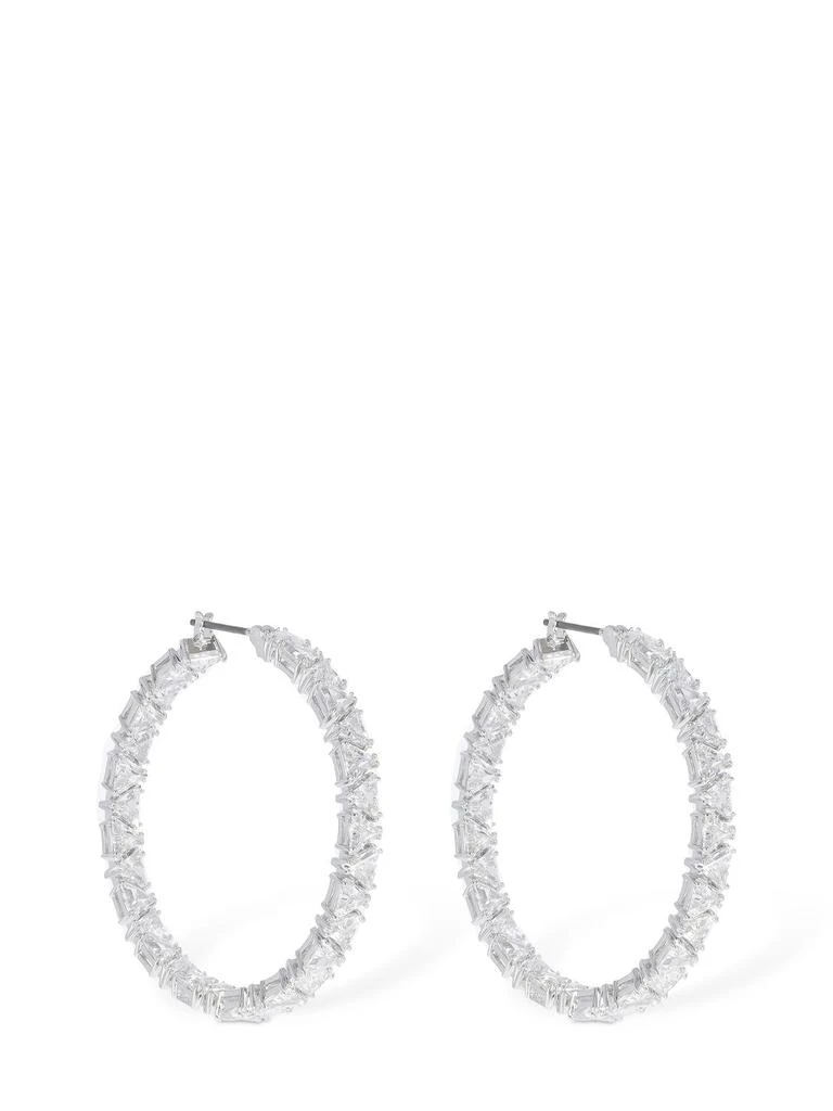 商品Swarovski|Ortyx Swarovski Big Hoop Earrings,价格¥964,第1张图片