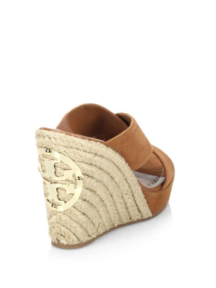 商品Tory Burch|Bailey Leather Wedge Mules,价格¥984,第2张图片详细描述