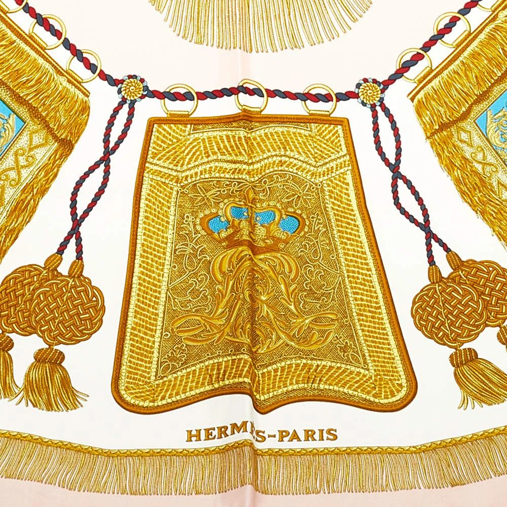 Hermes Multi Color/Pink Poste et Cavalerie Silk Scarf 商品