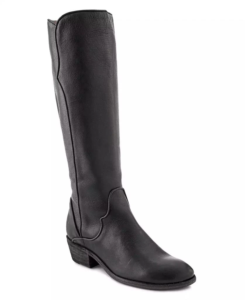 商品Frye|Women's Carson Western Piping Knee High Leather Boots,价格¥2676,第1张图片