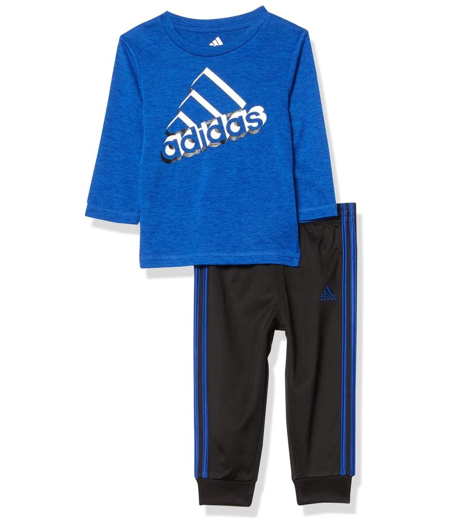 商品Adidas|Baby-boys Li'l Sport Long Sleeve Tee & Jogger Clothing Set,价格¥211,第1张图片