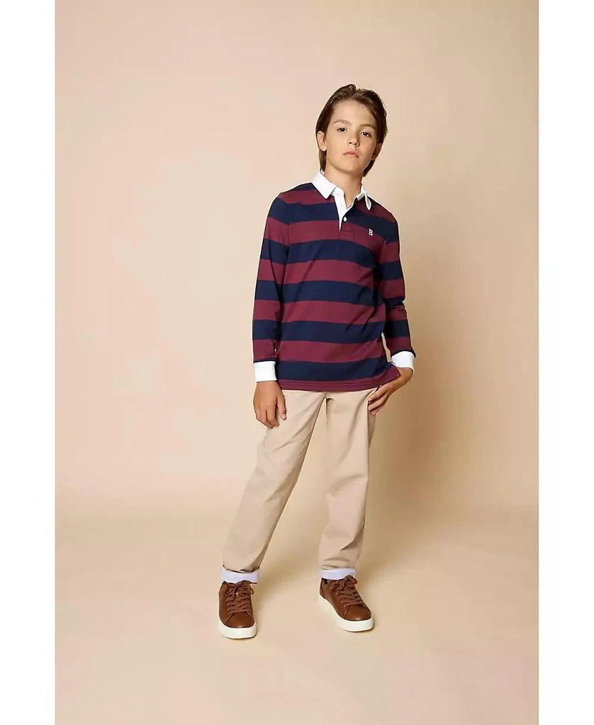 商品Brooks Brothers|Big Boys Long Sleeve Rugby Polo Shirt,价格¥144,第3张图片详细描述