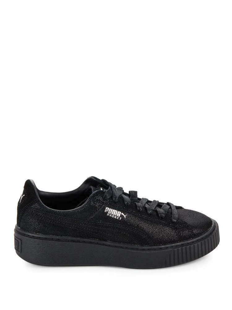 商品Puma|Basket Leather Platform Sneakers,价格¥276,第5张图片详细描述