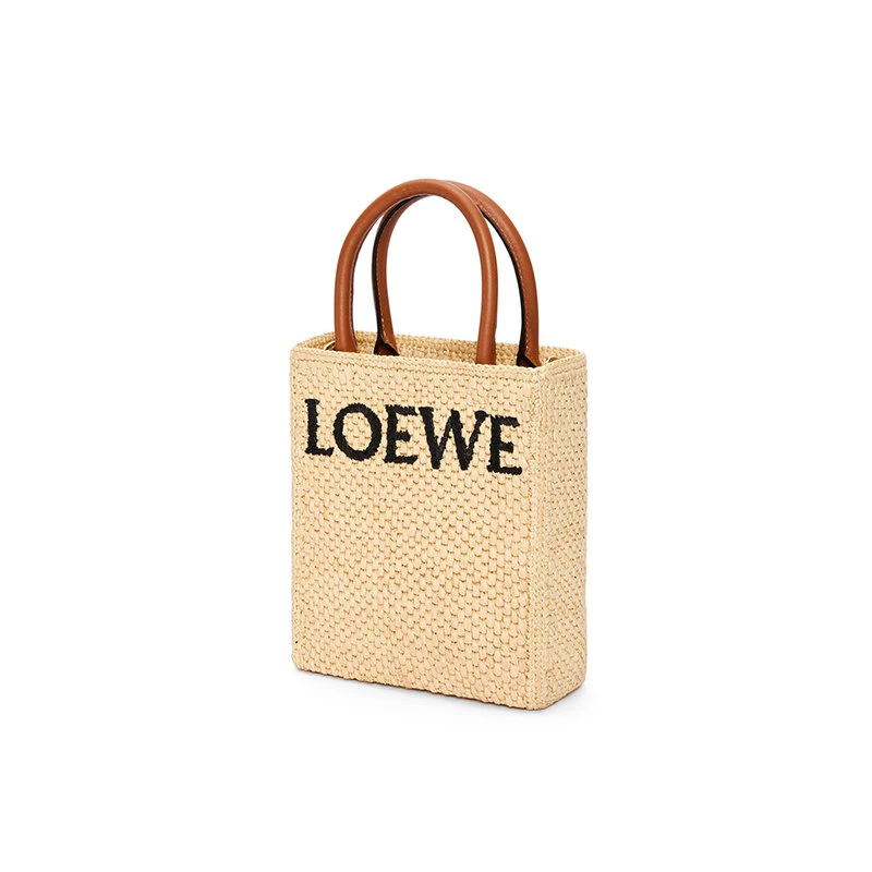 商品Loewe|【预售3-7天】罗意威 23新款 女士自然色拉菲草编织单肩包A563S30X05-2165,价格¥7789,第4张图片详细描述