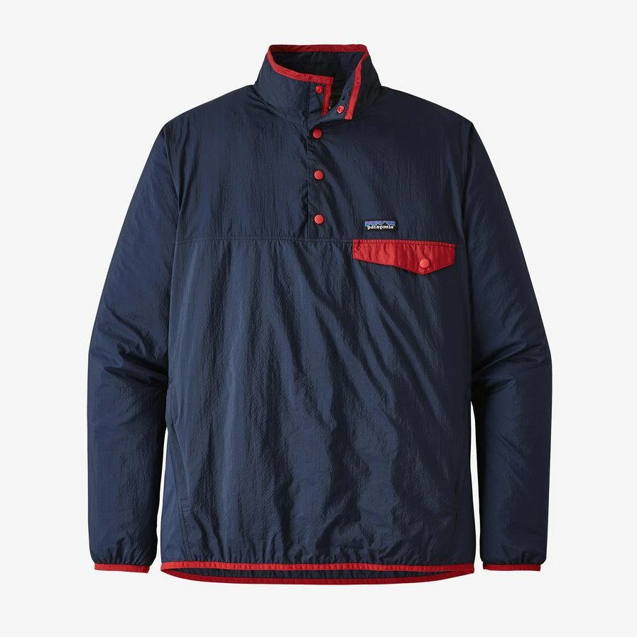 商品Patagonia|Chaqueta Houdini Snap-T Pullover - Stone Blue w/New Navy,价格¥959,第1张图片