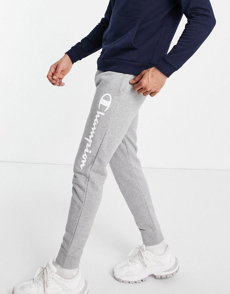 Champion large script logo joggers in grey商品第1张图片规格展示