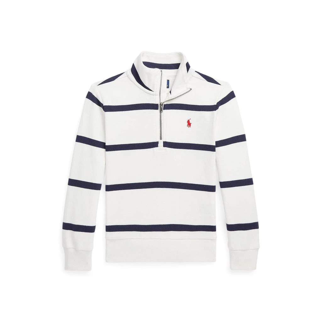 商品Ralph Lauren|Striped Cotton Interlock Pullover (Little Kids),价格¥175,第1张图片