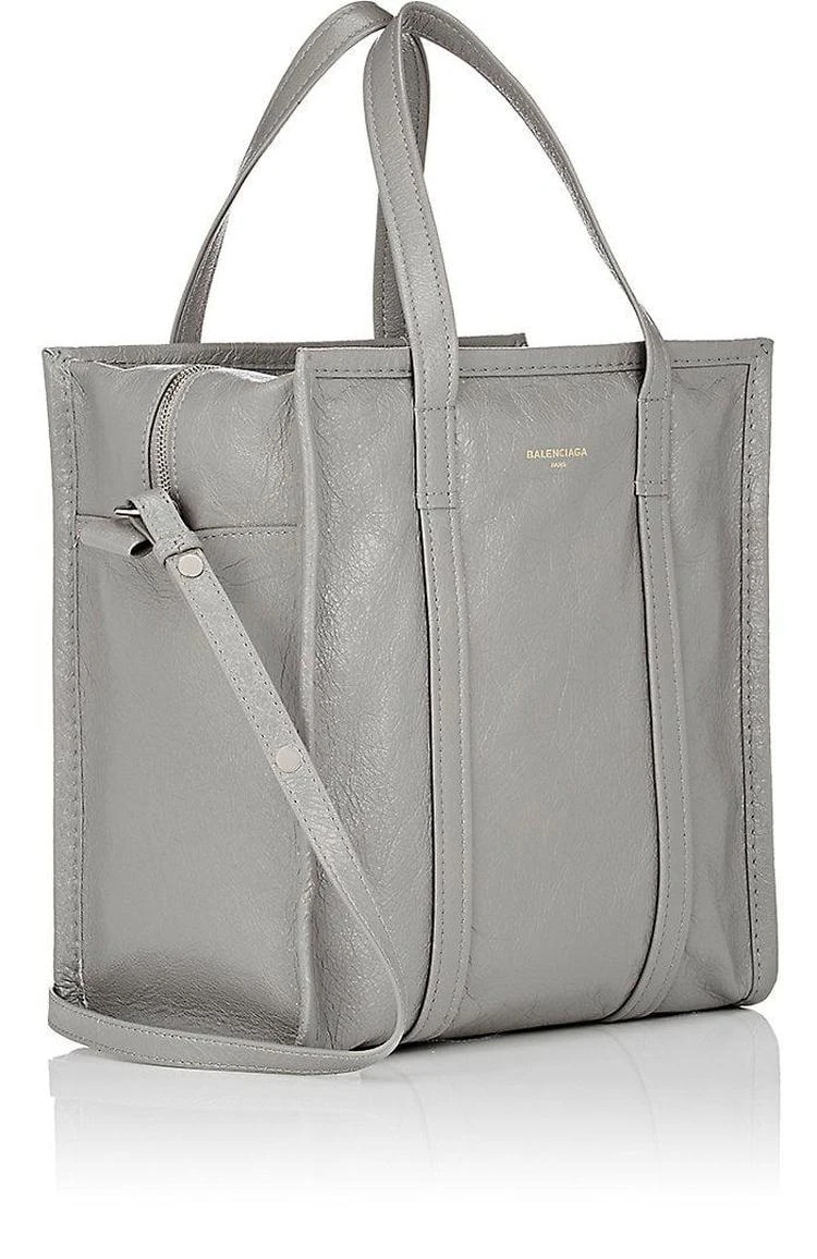 商品Balenciaga|Bazar Arena Leather Small Shopper Tote Bag,价格¥7059,第3张图片详细描述