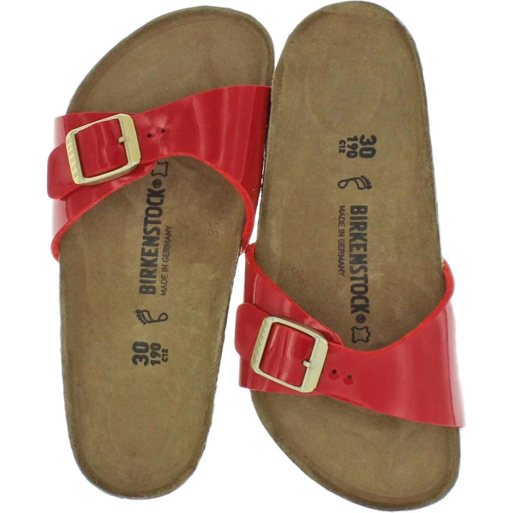 商品Birkenstock|Birkenstock Girls Madrid Patent Flat Footbed Sandals,价格¥92,第2张图片详细描述