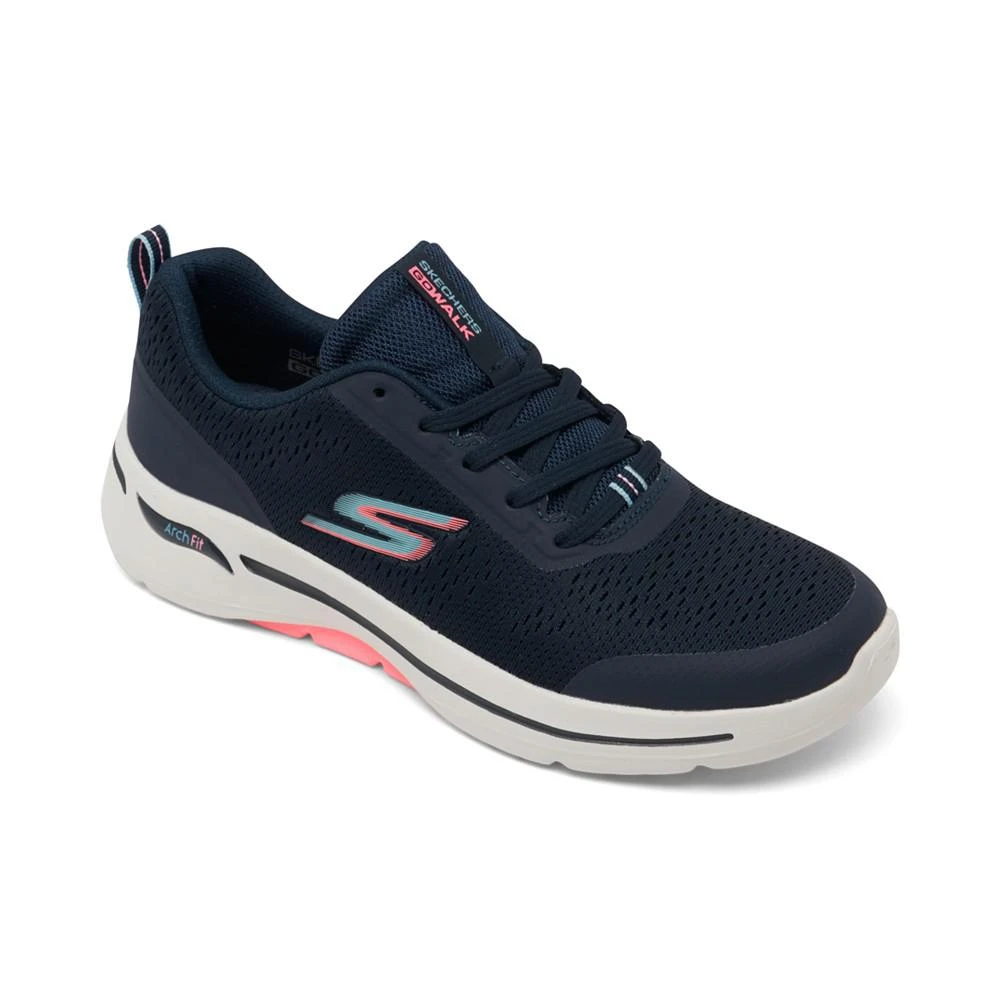 商品SKECHERS|Women's Go Walk Arch Fit - Uptown Summer Casual Sneakers from Finish Line,价格¥490,第1张图片