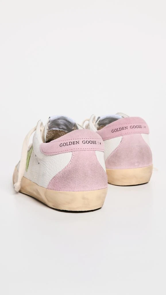 商品Golden Goose|Golden Goose Super-Star 纳帕革鞋面和鞋头皮革运动鞋,价格¥4418,第4张图片详细描述